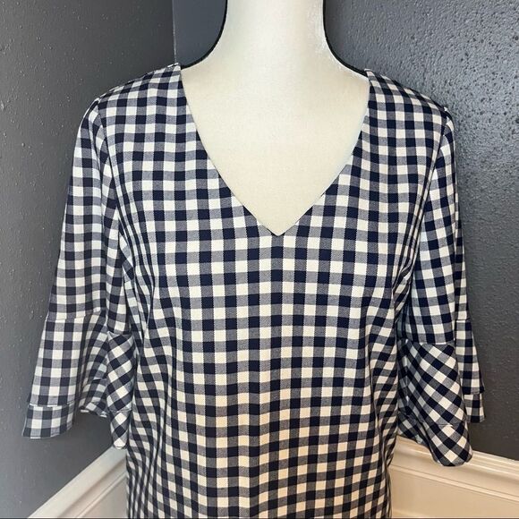 Draper James Gingham Bell Sleeve Dress - Picture 5 of 12